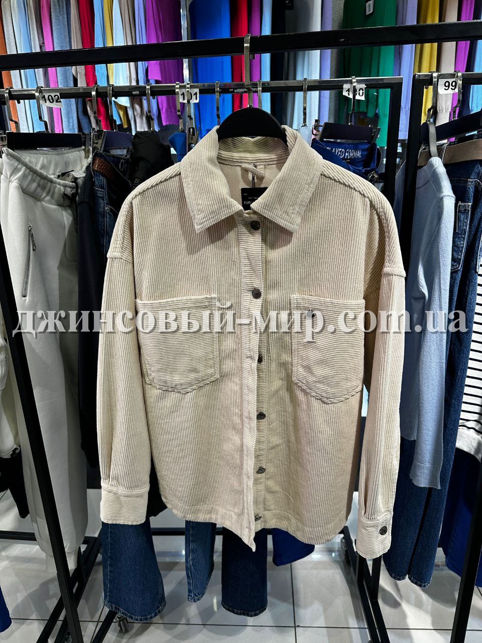 Женская Вельветовая Рубашка Euro Fashion