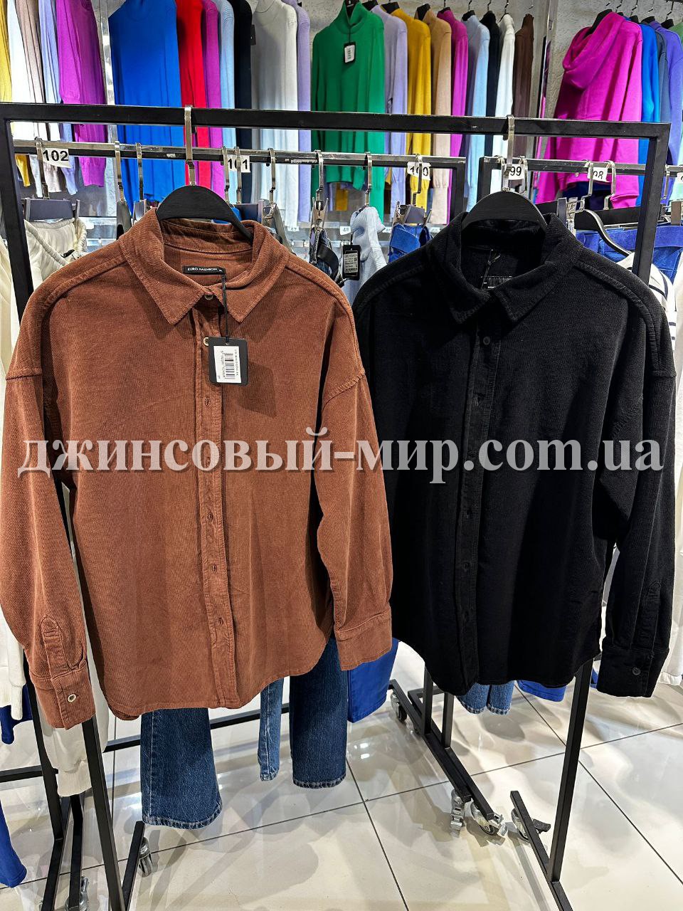 Женская Вельветовая Рубашка Euro Fashion
