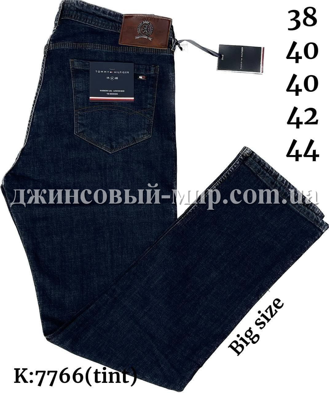 Мужские Джинсы Tommy Hilfiger (длина 34) (Большие размеры)