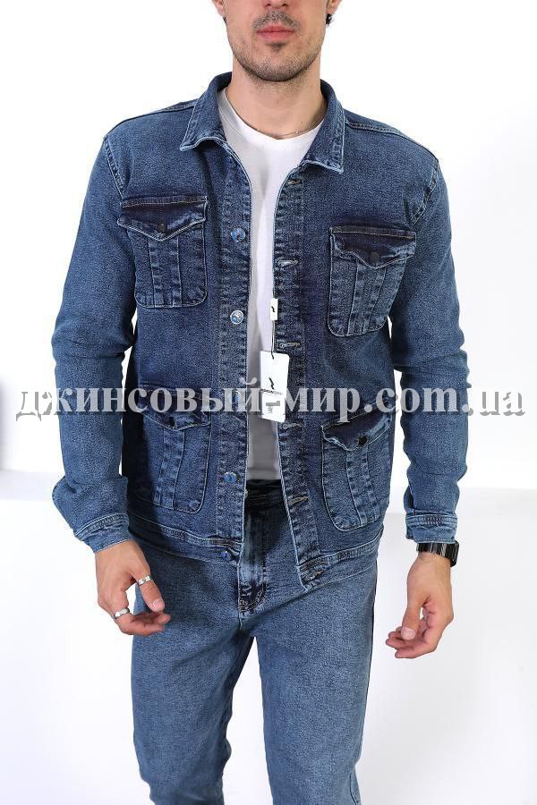 Мужской Джинсовый Пиджак Red Man