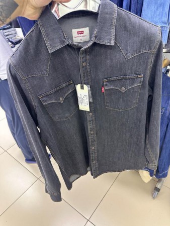 Мужская Джинсовая Рубашка Levis (Большие размеры)