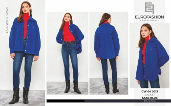 Женская Джинсовая Рубашка Euro Fashion