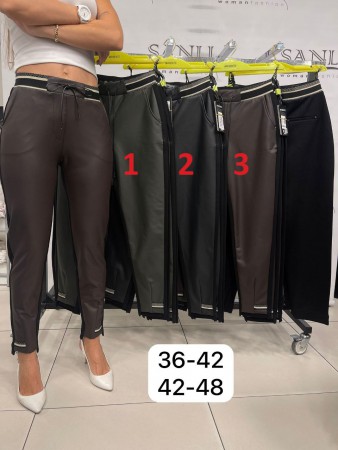 Женские Брюки Из Эко Кожи Mosento