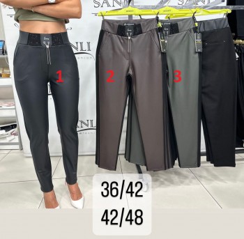 Женские Брюки Из Эко Кожи Mosento