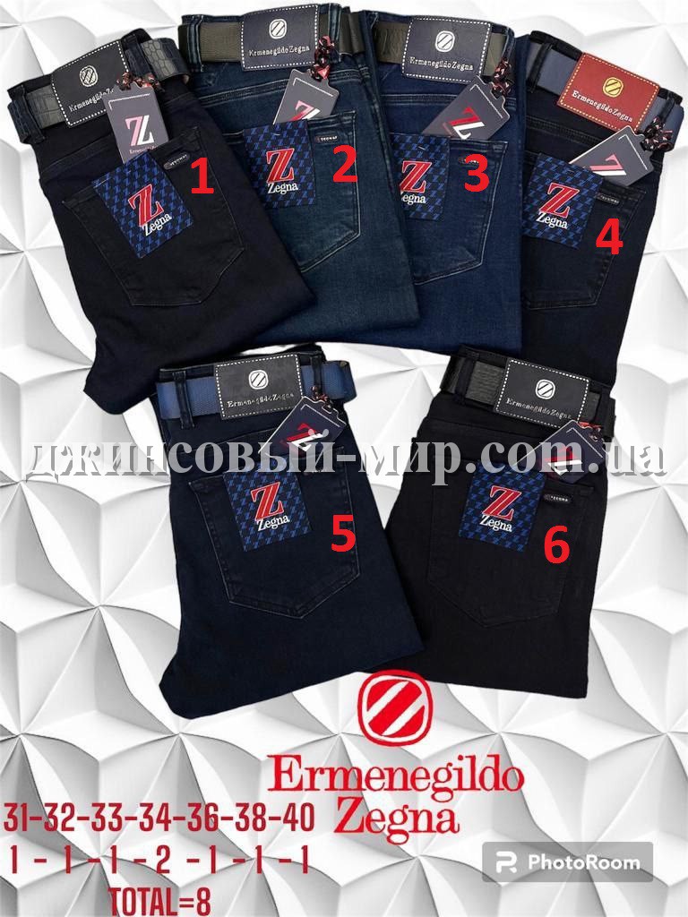 Мужские Джинсы Zegna (длина 34)