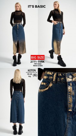 Женская Джинсовая Юбка ITS Basic (Большие размеры)