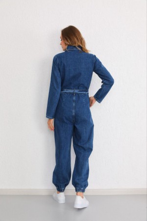 Женский Джинсовый Комбинезон Real Focus