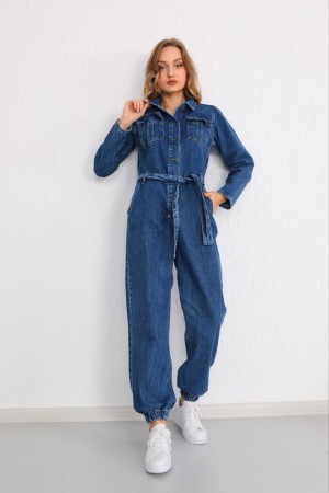 Женский Джинсовый Комбинезон Real Focus