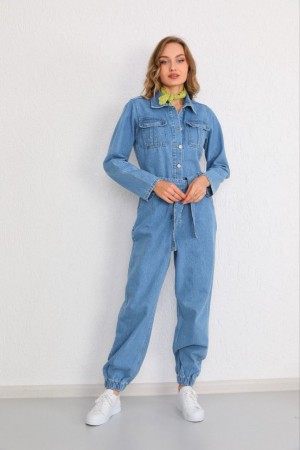 Женский Джинсовый Комбинезон Real Focus