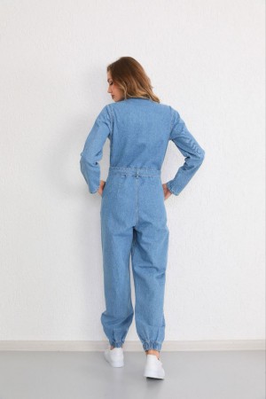 Женский Джинсовый Комбинезон Real Focus