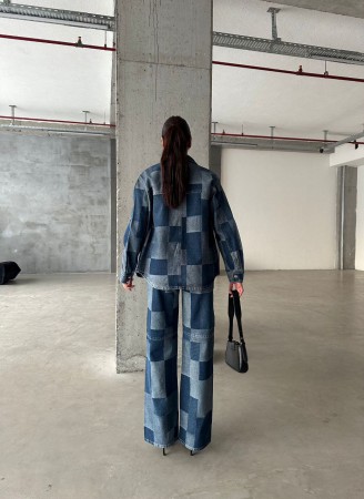 Женские Джинсовый Костюм Zeo Basic